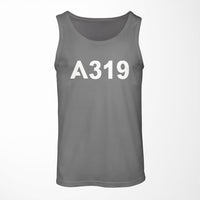 Thumbnail for A319 Flat Text Designed Tank Tops