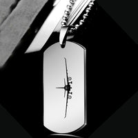 Thumbnail for Airbus A330 Silhouette Designed Metal Necklaces