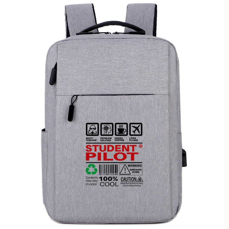 Student Pilot Label Designed Super Travel Bags