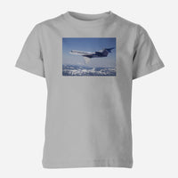 Thumbnail for Cruising Gulfstream Jet Designed Children T-Shirts
