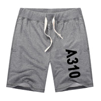 Thumbnail for A310 Text Designed Cotton Shorts