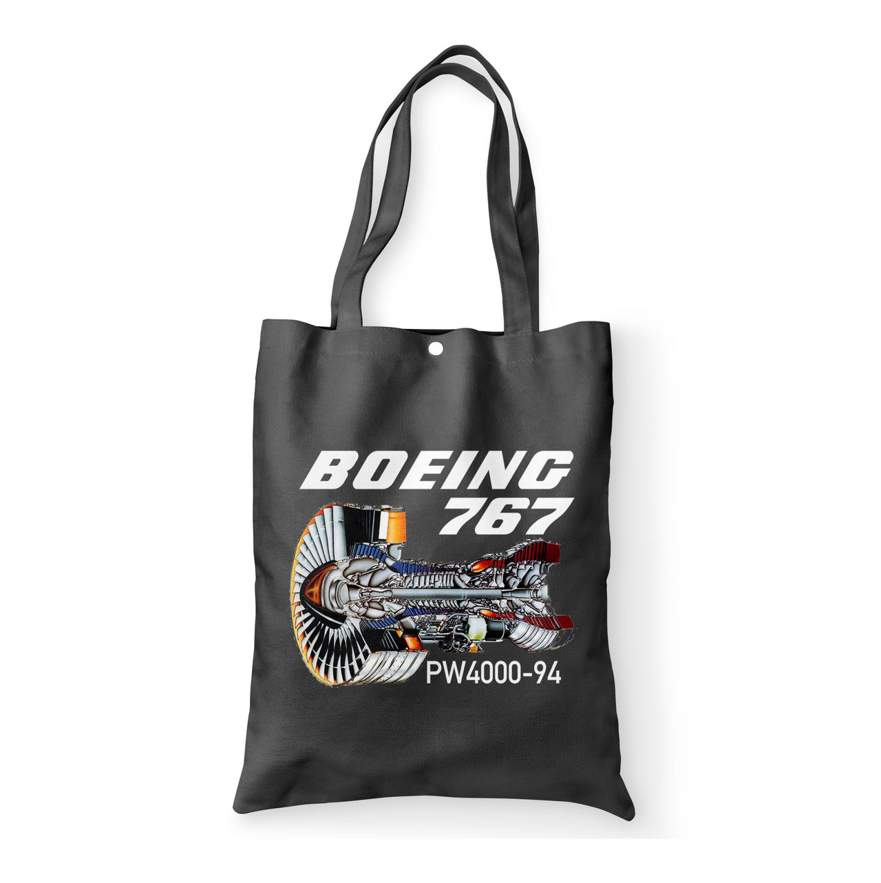 Boeing 767 Engine (PW4000-94) Designed Tote Bags