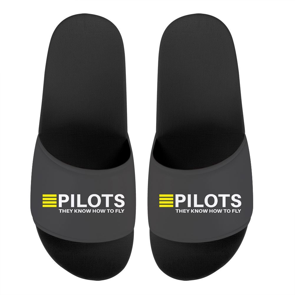 Pilots They Know How To Fly Designed Sport Slippers