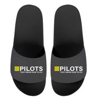 Thumbnail for Pilots They Know How To Fly Designed Sport Slippers