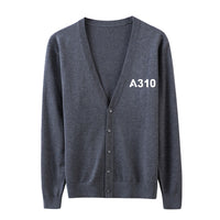 Thumbnail for A310 Flat Text Designed Cardigan Sweaters