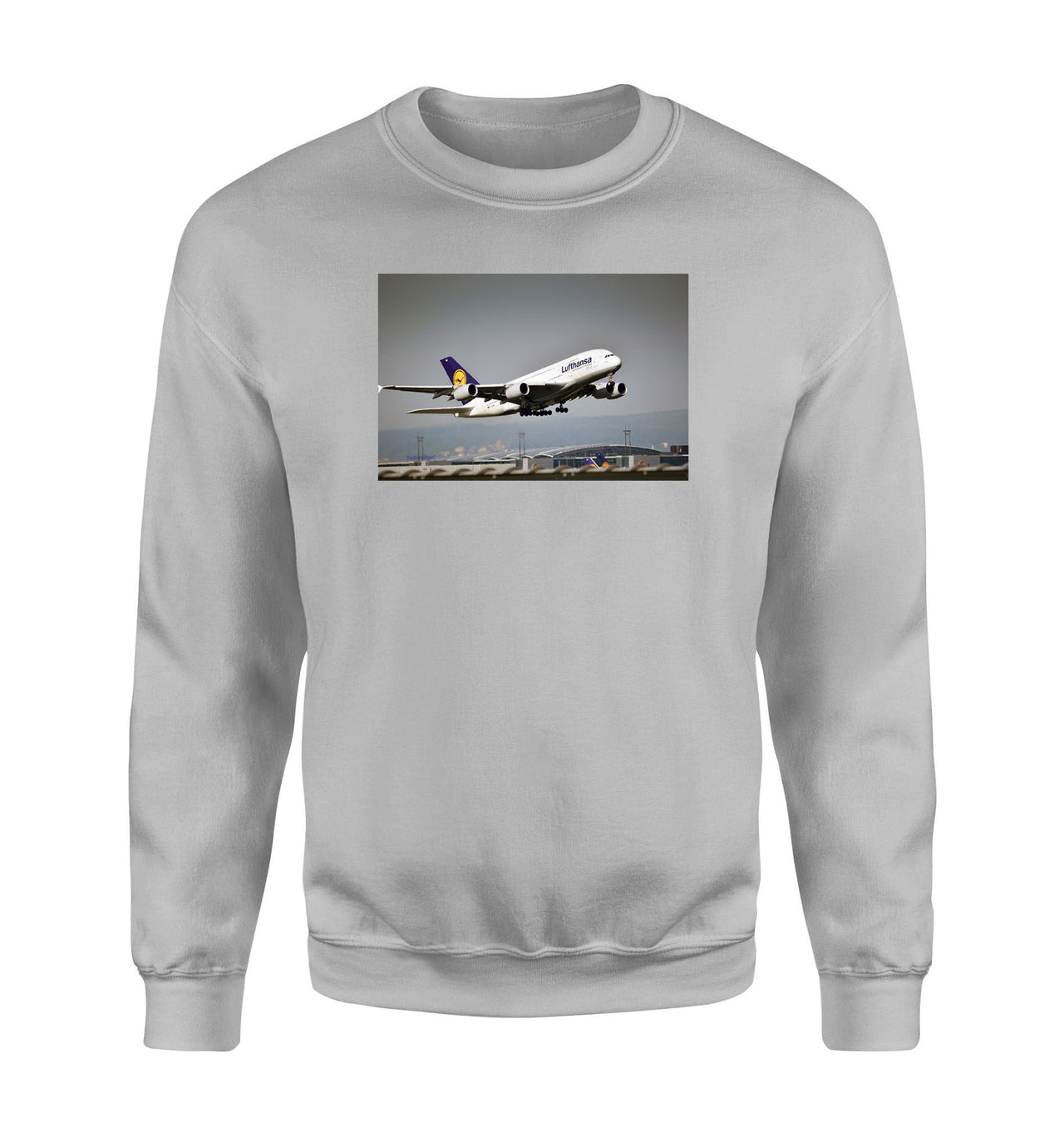 Departing Lufthansa A380 Designed Sweatshirts