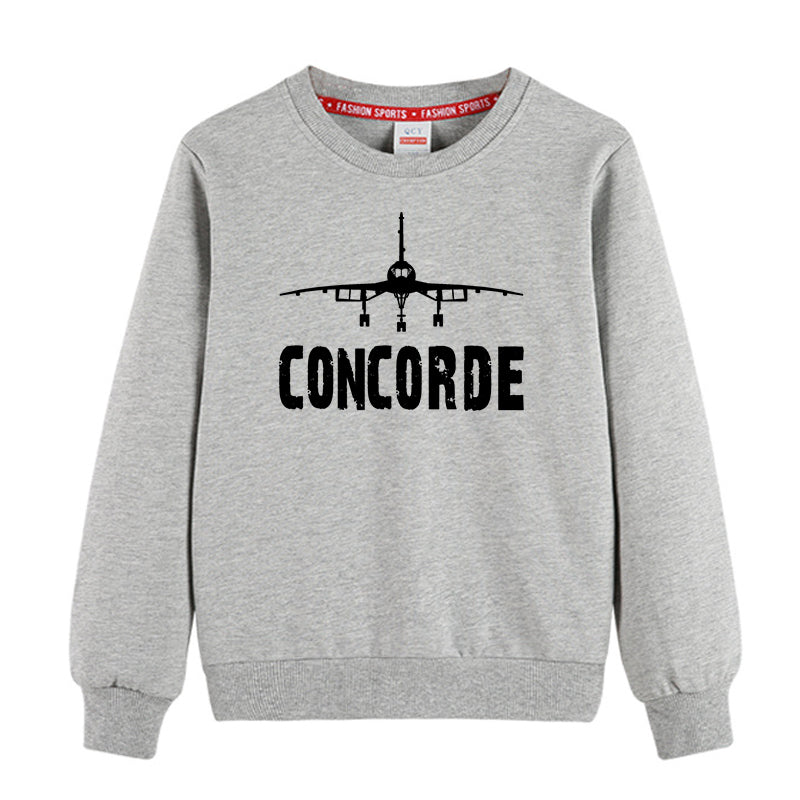 Concorde & Plane Designed "CHILDREN" Sweatshirts
