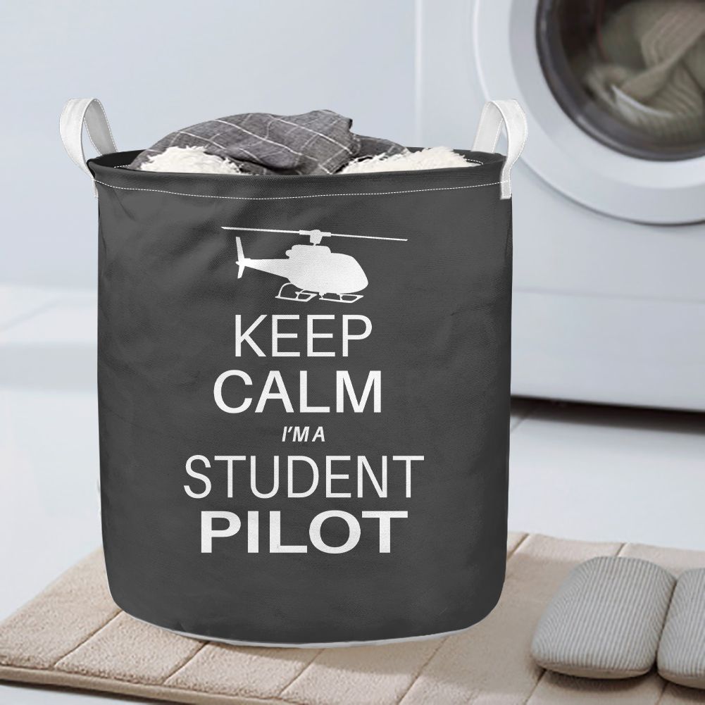 Student Pilot (Helicopter) Designed Laundry Baskets