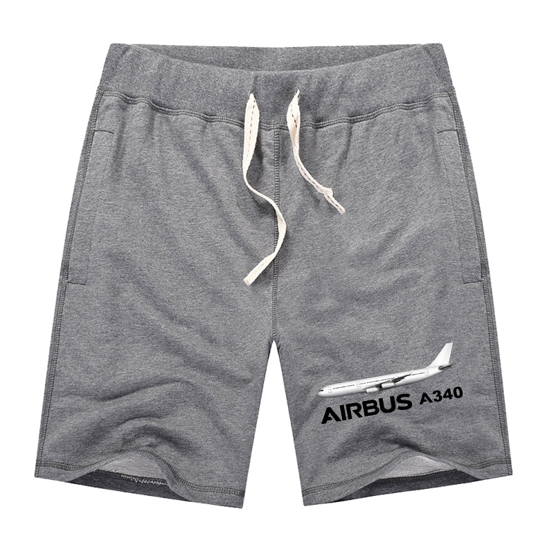 The Airbus A340 Designed Cotton Shorts