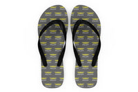 Thumbnail for Pilot & Badge Designed Slippers (Flip Flops)