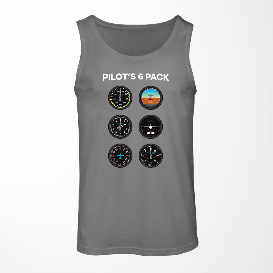 Pilot's 6 Pack Designed Tank Tops