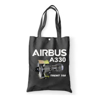 Thumbnail for Airbus A330 & Trent 700 Engine Designed Tote Bags