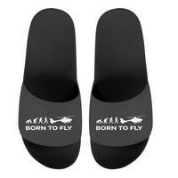 Thumbnail for Born To Fly Helicopter Designed Sport Slippers