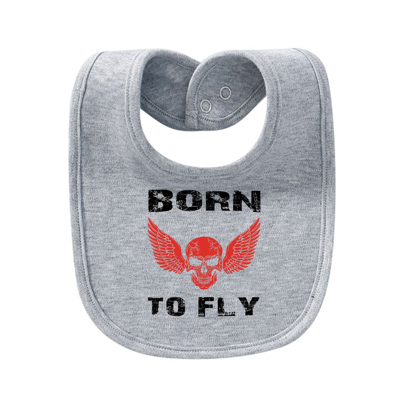 Born To Fly SKELETON Designed Baby Saliva & Feeding Towels
