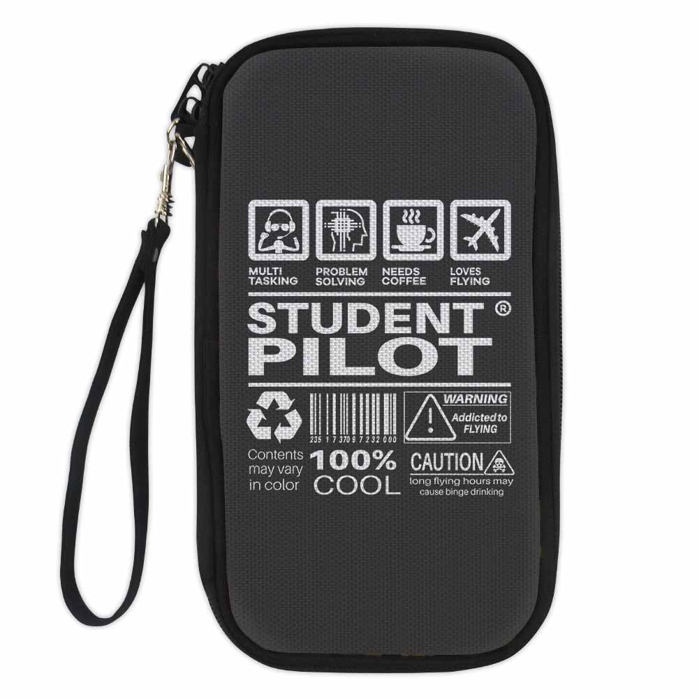 Student Pilot Label Designed Travel Cases & Wallets