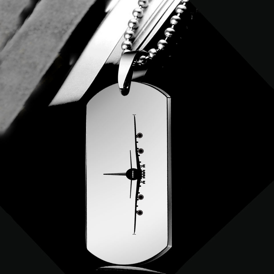 Airbus A380 Silhouette Designed Metal Necklaces