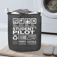 Thumbnail for Student Pilot Label Designed Laundry Baskets