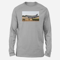 Thumbnail for Fighter Jet 16 From Side Designed Long-Sleeve T-Shirts