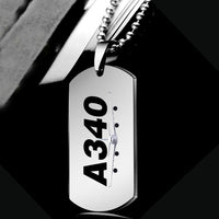 Thumbnail for Super Airbus A340 Designed Metal Necklaces