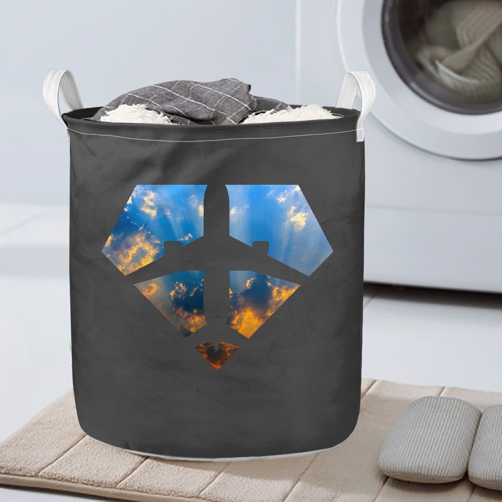 Supermen of The Skies (Sunrise) Designed Laundry Baskets