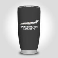 Thumbnail for The Bombardier Learjet 75 Designed Tumbler Travel Mugs