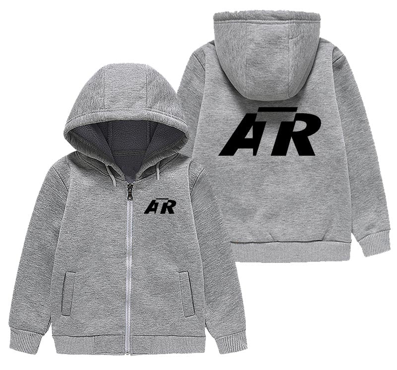 ATR & Text Designed "CHILDREN" Zipped Hoodies