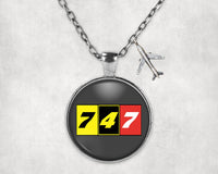 Thumbnail for Flat Colourful 747 Designed Necklaces