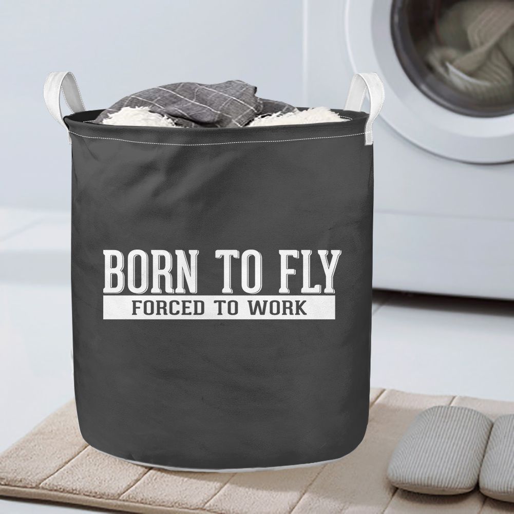 Born To Fly Forced To Work Designed Laundry Baskets