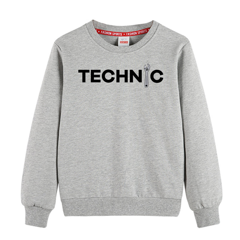 Technic Designed "CHILDREN" Sweatshirts