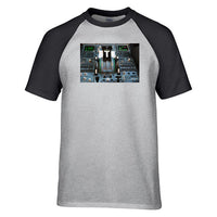 Thumbnail for Airbus A320 Cockpit Designed Raglan T-Shirts