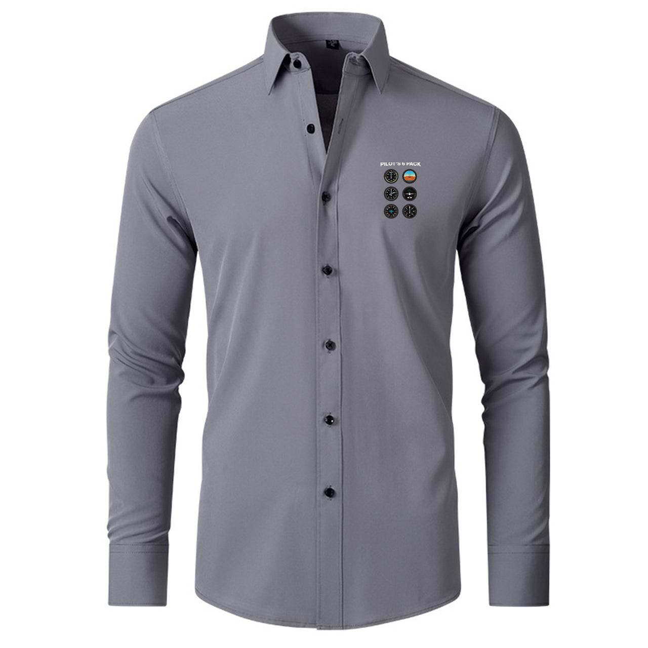 Pilot's 6 Pack Designed Long Sleeve Shirts