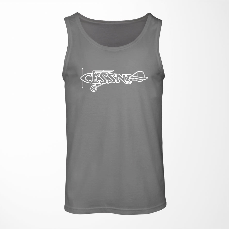 Special Cessna Text Designed Tank Tops
