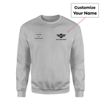 Thumbnail for Side Your Custom Logos & Name (Badge 5) Designed Sweatshirts