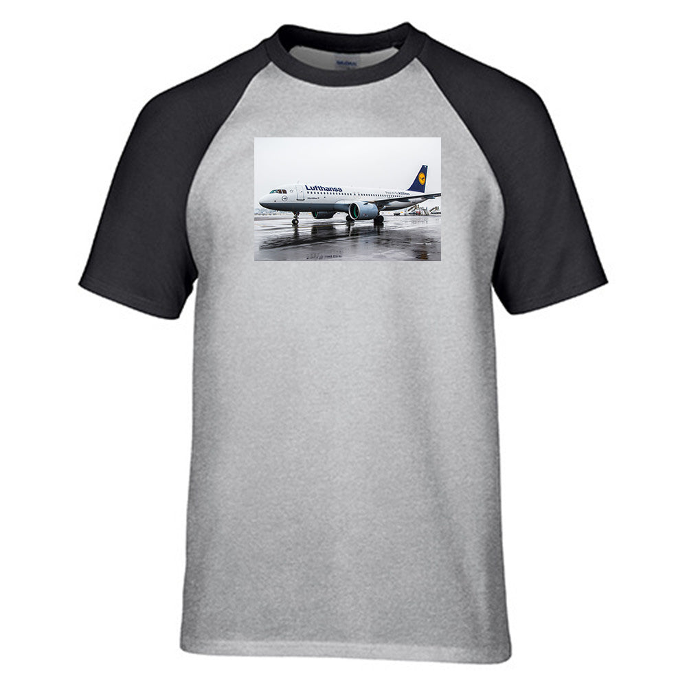 Lufthansa A320 Neo Designed Raglan T-Shirts