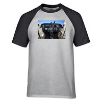 Thumbnail for Cessna 172 Cockpit Designed Raglan T-Shirts