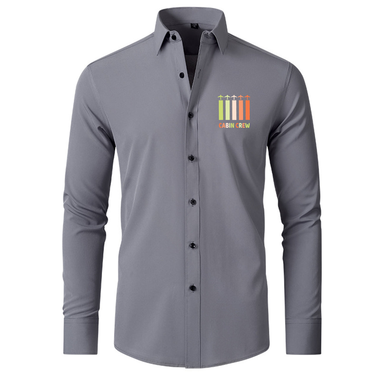 Colourful Cabin Crew Designed Long Sleeve Shirts