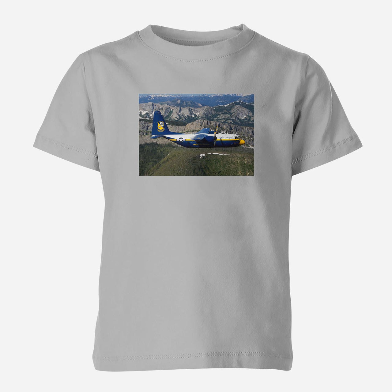 Amazing View with Blue Angels Aircraft Designed Children T-Shirts