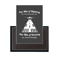 Thumbnail for One Mile of Runway Will Take you Anywhere Designed Magnets