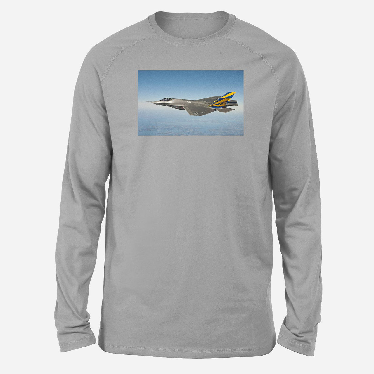 Cruising Fighter Jet 35 Designed Long-Sleeve T-Shirts