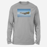 Thumbnail for Cruising Fighting Falcon F35 Designed Long-Sleeve T-Shirts