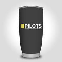 Thumbnail for Pilots They Know How To Fly Designed Tumbler Travel Mugs