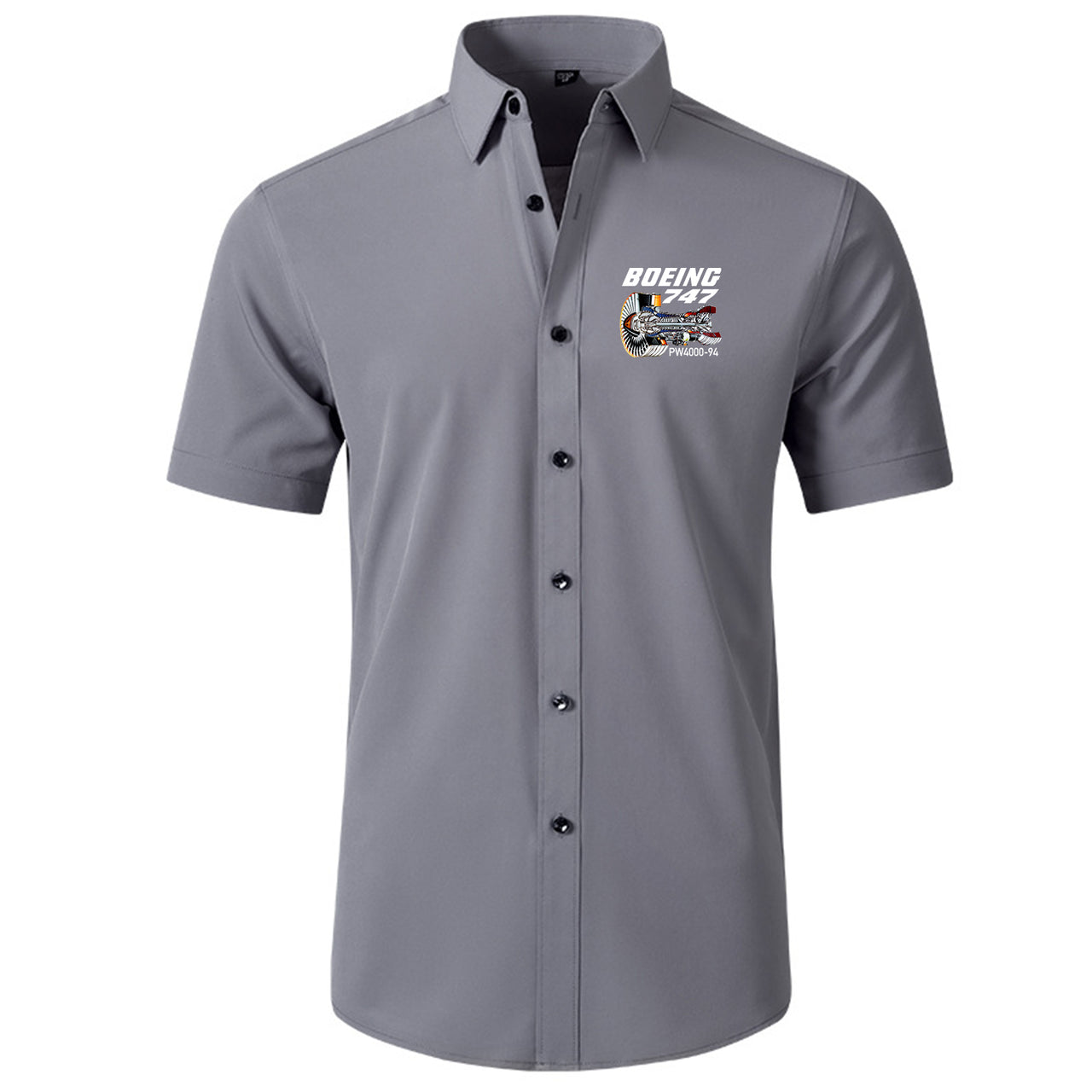 Boeing 747 & PW4000-94 Engine Designed Short Sleeve Shirts