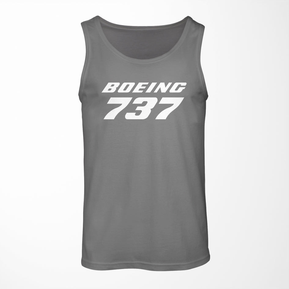 Boeing 737 & Text Designed Tank Tops