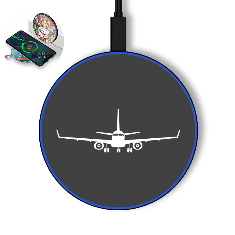 Embraer E-190 Silhouette Plane Designed Wireless Chargers