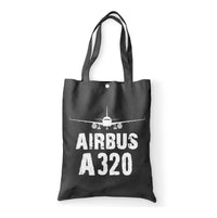 Thumbnail for Airbus A320 & Plane Designed Tote Bags