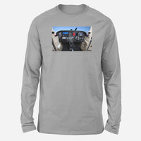 Thumbnail for Cessna 172 Cockpit Designed Long-Sleeve T-Shirts