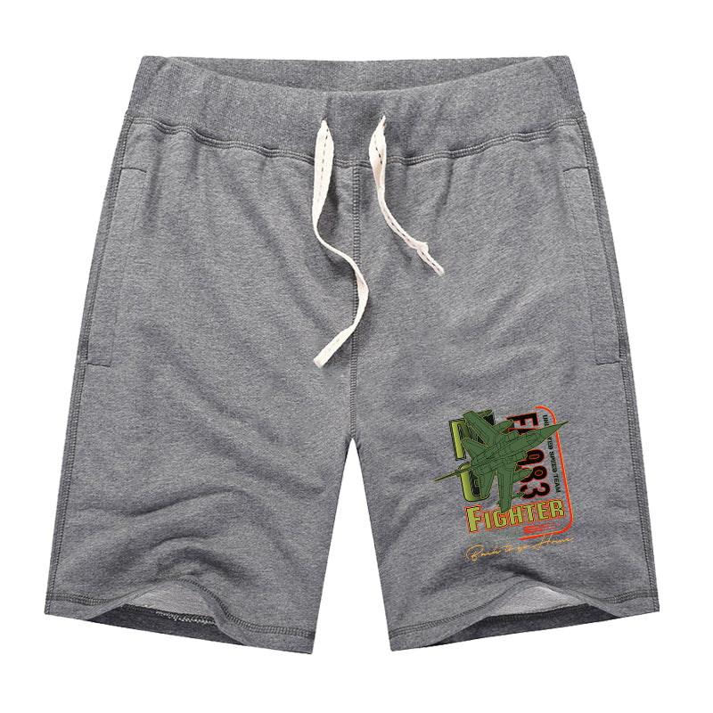 Fighter Machine Designed Cotton Shorts