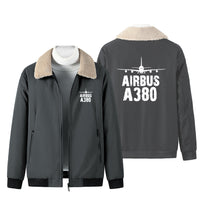 Thumbnail for Airbus A380 & Plane Designed Winter Bomber Jackets