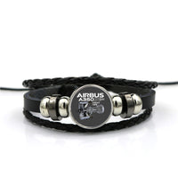 Thumbnail for Airbus A350 & Trent Wxb Engine Designed Leather Bracelets