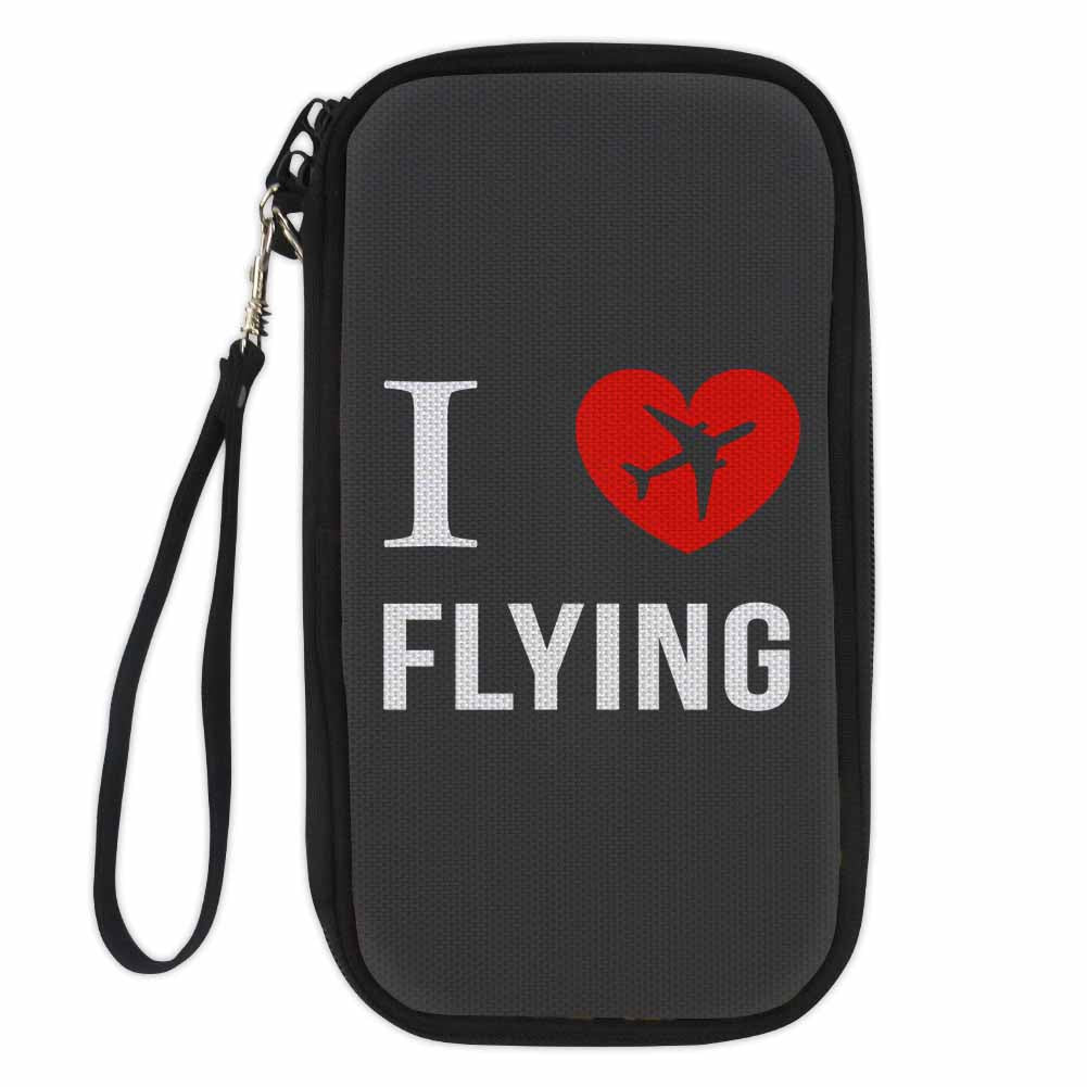 I Love Flying Designed Travel Cases & Wallets